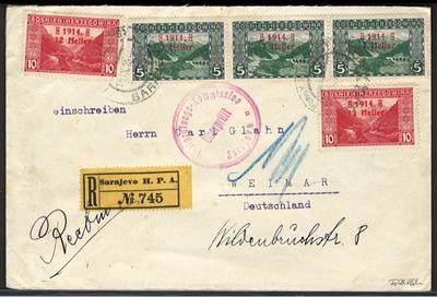 Poststück - Interessante Partie Poststücke Bosnien, - Briefmarken