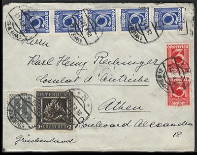 Poststück - Österr., - Briefmarken