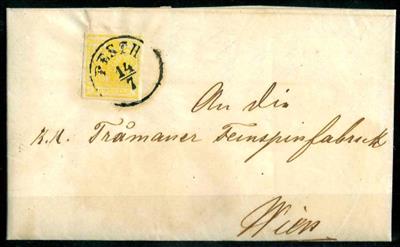 Poststück - Österr. Ausg. 1850, - Briefmarken