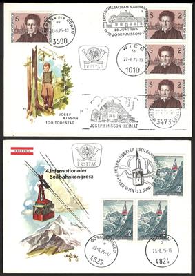 Poststück - Österr. Partie FDCs u. Belege mit Sonderstpln. aus ca 1975/2000, - Stamps