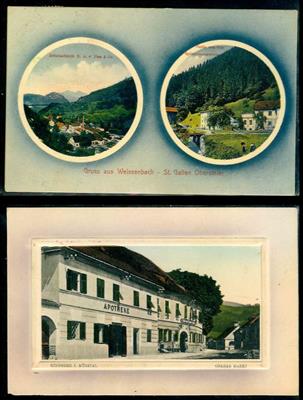 Poststück - Partie AK Steiermark u.a. mit - Briefmarken