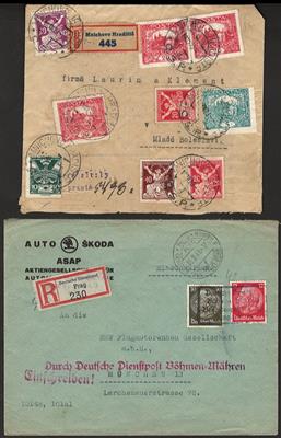 Poststück - partie Postzstücke Tschechosl. ab - Briefmarken