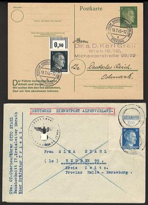 Poststück - Südtirol 1945 D. Dienstpost - Stamps