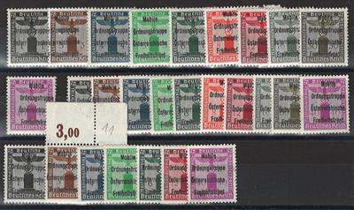 ** - Österr. 1945 - Lokalausgabe Hernals - Dienstmarken - 2 Sätze zu je 10 Werten mit Dubl., - Stamps