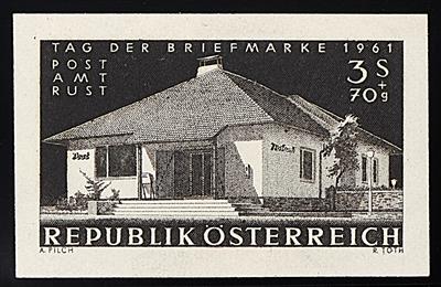 ** - Österr. Nr. 1142PU (Tag der Briefmarke 1961), - Briefmarken