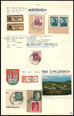 Briefstück/Poststück - Reichh. Abstempelungssammlung - Briefmarken