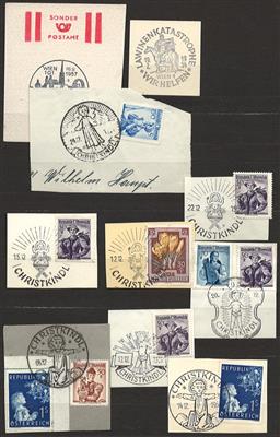 Briefstück - Umfangreiche Partie Sonderstpln. Österr. 1. u. frühe 2. Rep., - Stamps