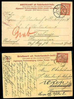 Poststück - Bosnien - Partie Poststücke aus od. nach Bosnien ca. 1900/1917 tls. interess., - Briefmarken