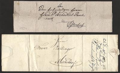 Poststück - Österr. 1741/1849 - gr. Konvolut Briefe etc. aus Feldkirchen, - Briefmarken