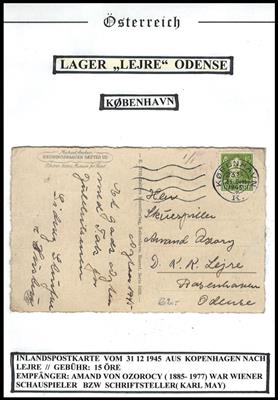 Poststück - Österr. II. Rep. - Interniertenpost TARP (ESBJERG), - Briefmarken