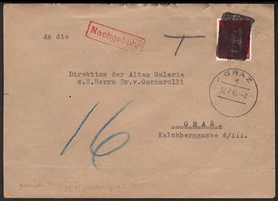 Poststück Österreich 1945 - 12 Pfg. Grazer - Francobolli