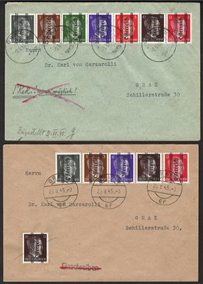 Poststück - Österreich 1945 Grazer - Francobolli