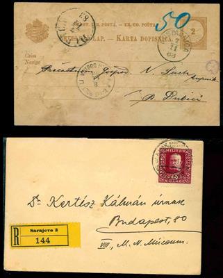 Poststück - Partie Poststücke Bosnien u.a. Wertbriefe in unterschiedl. Erh., - Stamps