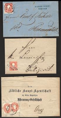 Poststück - Partie Poststücke Österr. Monarchie meist Ausg. 1858/64, - Briefmarken