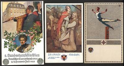 Poststück - Ca. 60 Schulvereinskarten, - Motiv- und Ansichtskarten