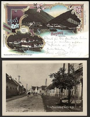 Poststück - Partie AK NÖ u.a. mit Nasswald - Rams mit Mies Gasthaus - Trautmannsdorf - Gugging etc., - Motiv- und Ansichtskarten