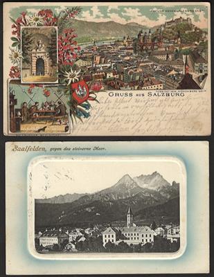 Poststück - Partie AK Salzburg u.a. Edmeiers - Motiv- und Ansichtskarten