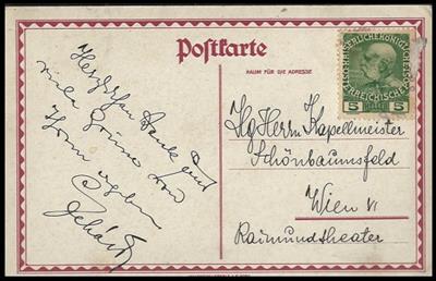Poststück - Partie Postkarten berühmter Künstler u. aus der theaterwelt, - Motive- and postcards
