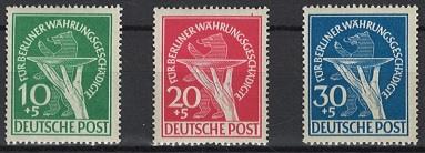** - Berlin Nr. 68/70 (Währungsgeschädigte), - Stamps