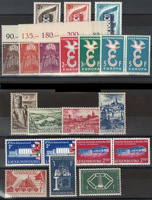 **/gestempelt/Poststück - Luxemburg Nr. 552/57,572/74 (2), - Známky