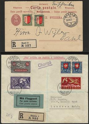 **/*/gestempelt/Poststück - Spezialpartie Schweiz Pro Juventute 1919/ 1922, - Stamps