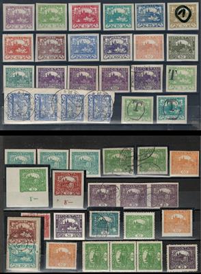 **/*/gestempelt/Poststück - Tschechosl. 1918/20, - Briefmarken