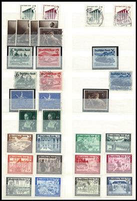 **/gestempelt - Sammlung D.Reich 1938/1945 - ** und gestempelt gesammelt, - Briefmarken