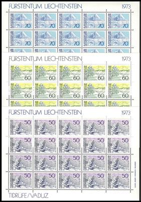 ** - Partie Kleinbögen Liechtenstein, - Briefmarken
