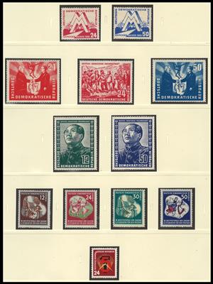 ** - Sammlung DDR 1949/1990, - Briefmarken