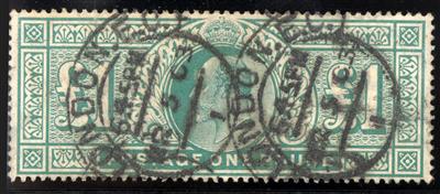 gestempelt - Großbrit. Nr. 118 A (1 Edward VII) m. Stpln. "LONDON. E. C., - Stamps