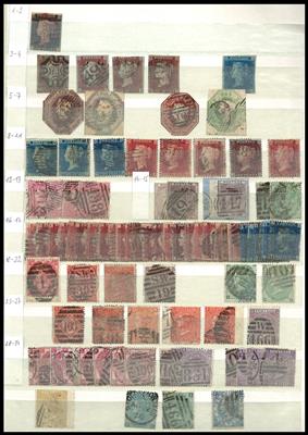 gestempelt - Sammlung Großbrit. ab 1840, - Briefmarken
