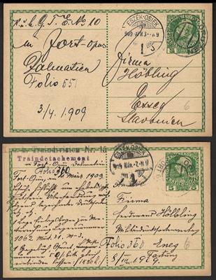 Poststück - 1883/1916 Partie Poststücke Adria-Küste, - Briefmarken