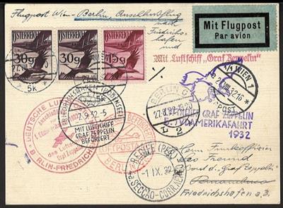 Poststück - 5. Südamerikafahrt 1932, - Francobolli