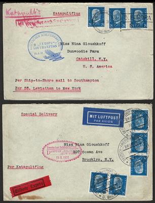 Poststück/Briefstück - Partie Poststücke Europa und Übersee, - Briefmarken