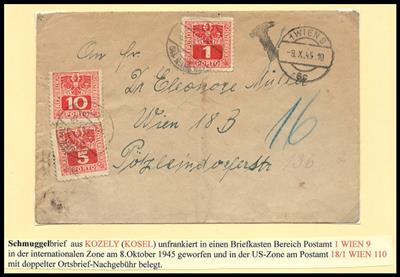 Poststück - Partie Nachgebührenbelege, - Stamps