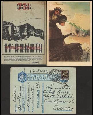 Poststück - Reich. Partie Bedarfspost Italien ca. 1910/1970, - Stamps
