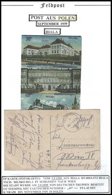 Poststück - Sammlung Zivil- und Feldpost II. WK, - Briefmarken