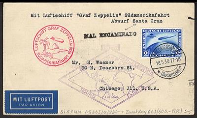 Poststück - Zeppelinpost - Südamerikafahrt 1930, - Francobolli