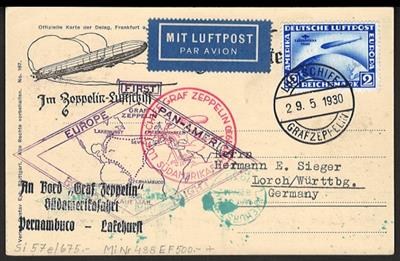 Poststück - Zeppelinpost - Südamerikafahrt 1930, - Známky