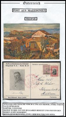 Türkei Poststück - 1890/1926 Schöne Sammlung von 31 Poststücken, - Francobolli