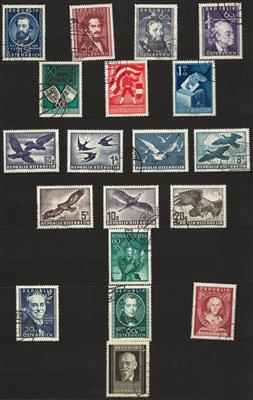 **/gestempelt - Sammlung Österr. 1945/1961, - Briefmarken und Ansichtskarten