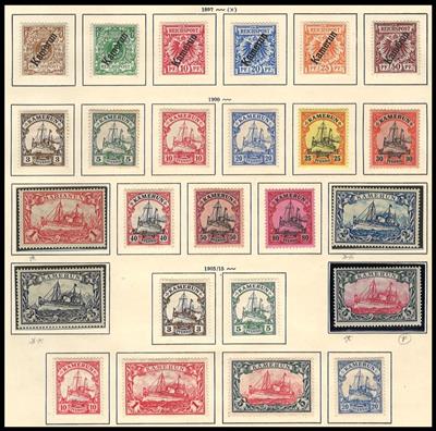 */** - Kamerun Nr. 1/25 u. Togo Nr. 1/22 u. 23 IA, - Briefmarken und Ansichtskarten