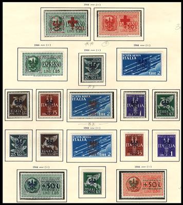 **/* - Sammlung D. Bes. Laibach 1944/45 (Nr. 1/60 u. Porto Nr. 1/9 kpl.), - Stamps