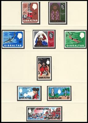 ** - Sammlung GIBRALTAR Ausg. 1965/1994 - in - Stamps