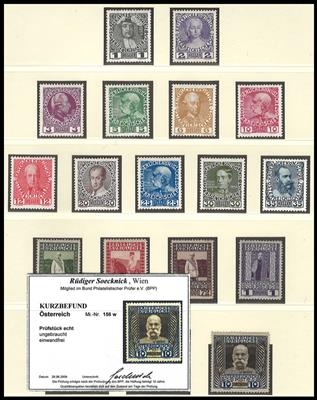 */**/(*) - Sammlung Österr. Monarchie ab ca. Ausg. 1867, - Briefmarken und Ansichtskarten