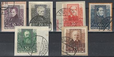Briefstück - Dichter auf 6 Briefstück, - Briefmarken und Ansichtskarten