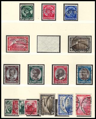 gestempelt - Sammlung D.Reich 1933/1937, - Stamps