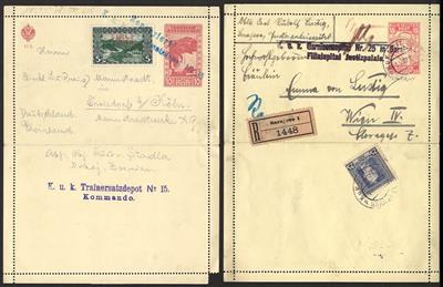 Poststück - Interessante Partie Poststücke Bosnien, - Briefmarken und Ansichtskarten