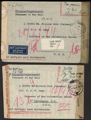 Poststück - Partie Kriegsgefangenenpost - Briefmarken und Ansichtskarten