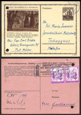 Poststück - Partie Postbelege Österr. ab 1945 bis in die Euro-Zeit, - Francobolli